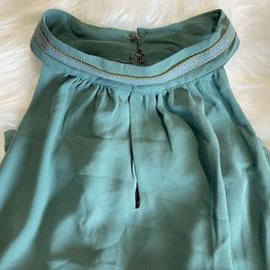 Teal blouse